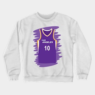 Los Angeles Sparks uniform number 10 Crewneck Sweatshirt